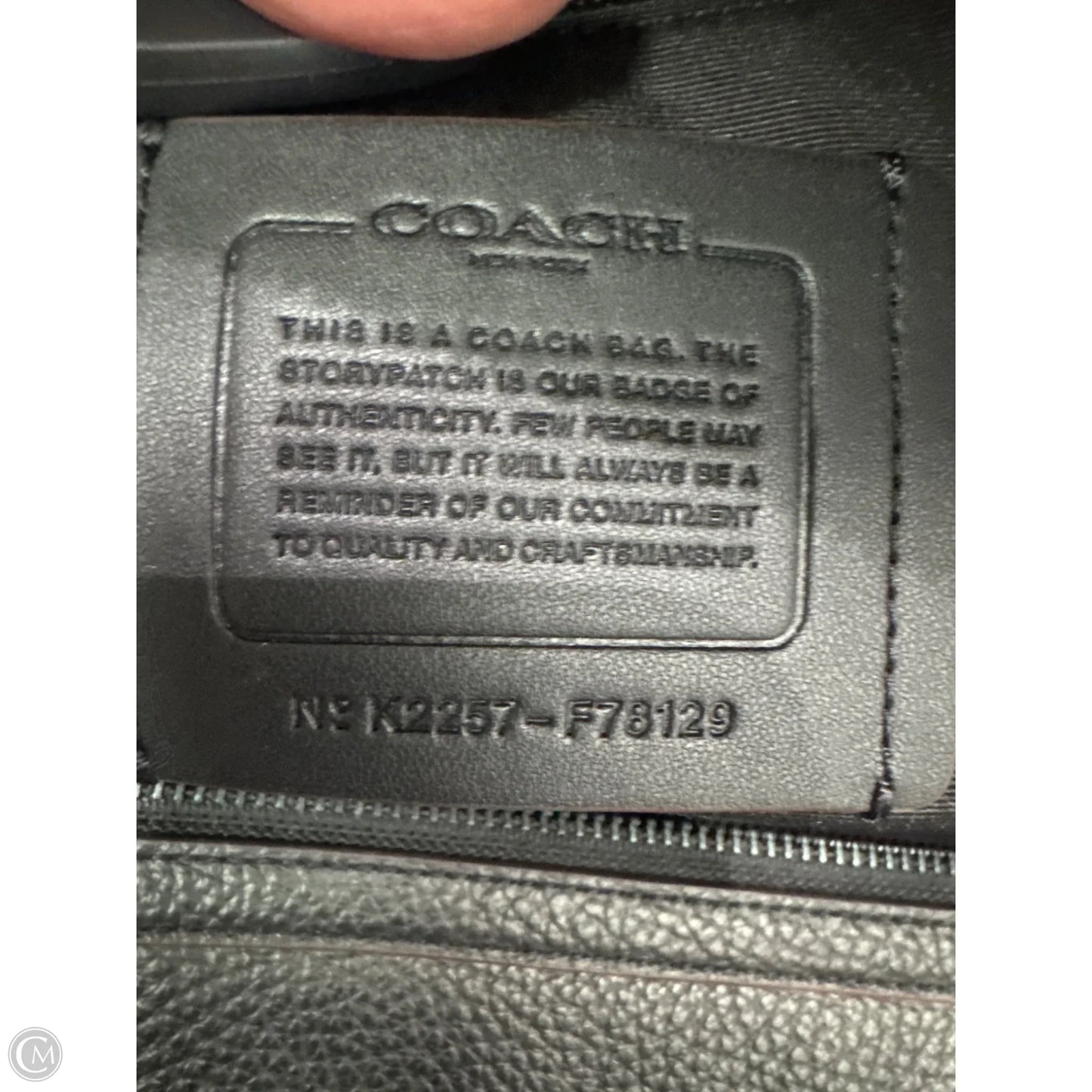 Tote Designer By Coach, Size: Large