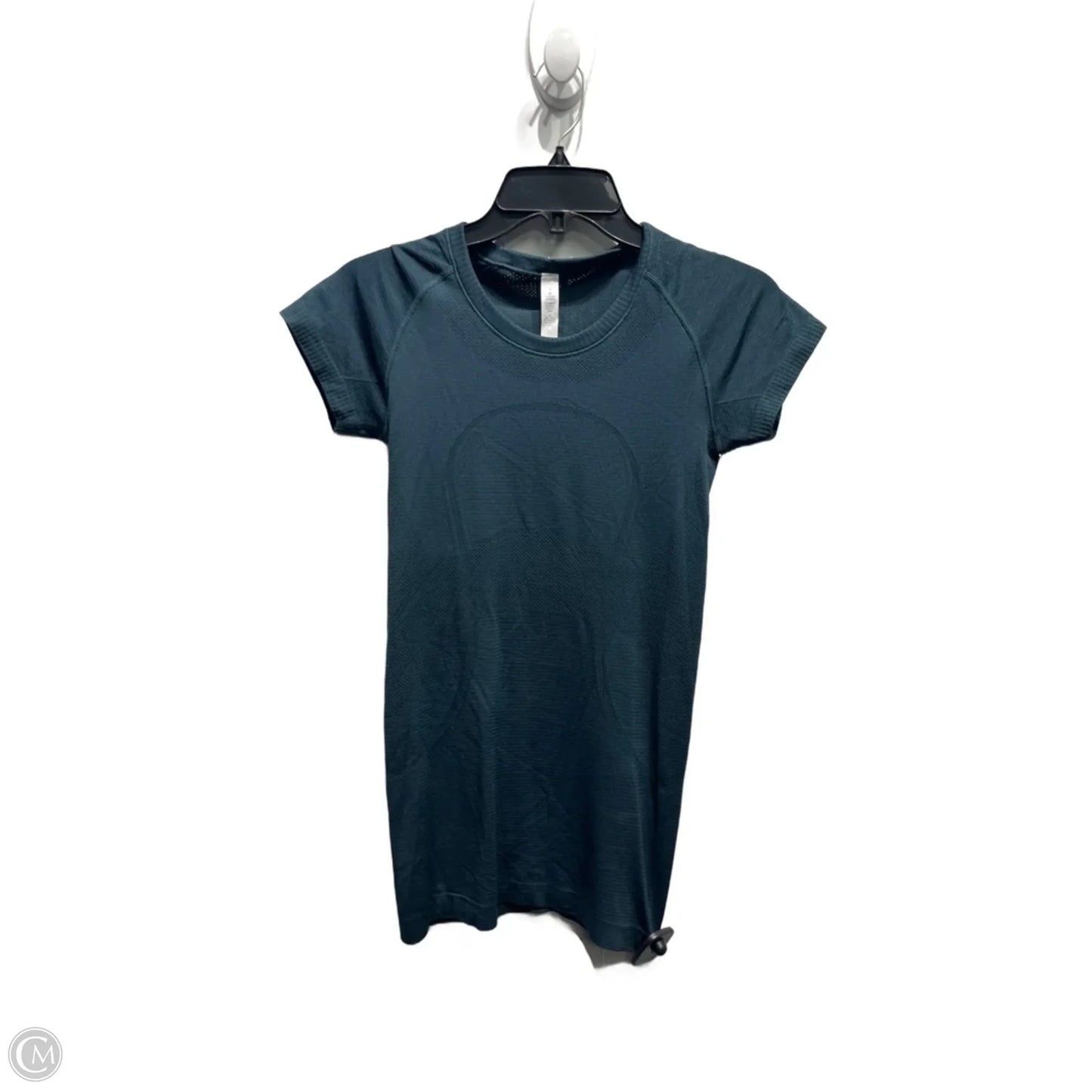 Athletic Top Short Sleeve By Lululemon In Green, Size: 4