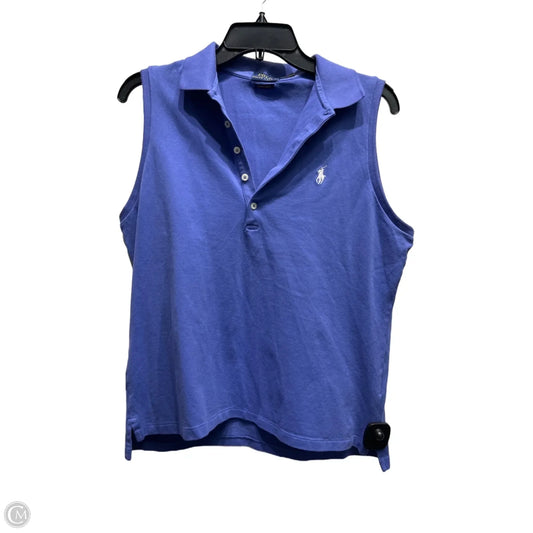 Top Sleeveless By Polo Ralph Lauren In Blue, Size: Xl