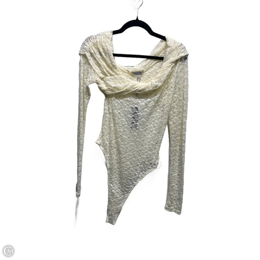 Bodysuit By Chaser In Cream, Size: L