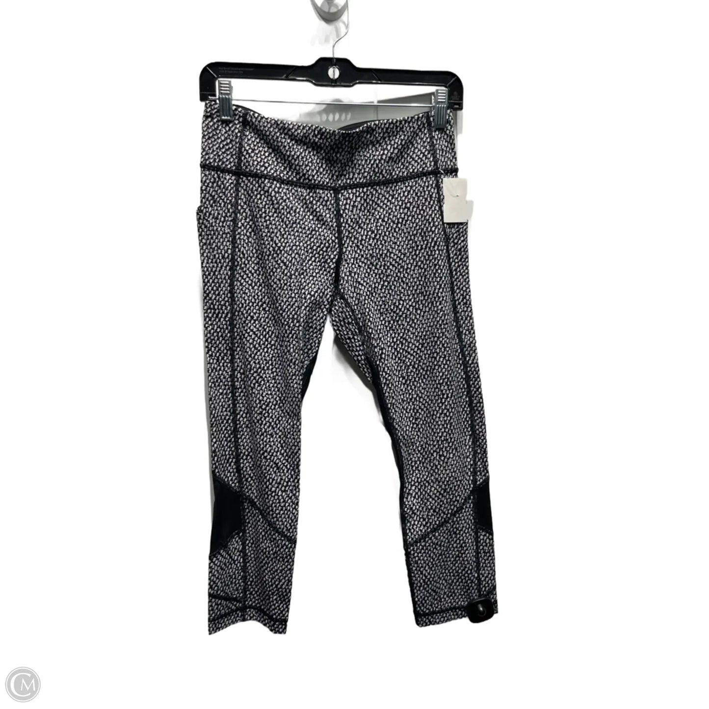 Athletic Leggings By Lululemon In Black & White, Size: 6