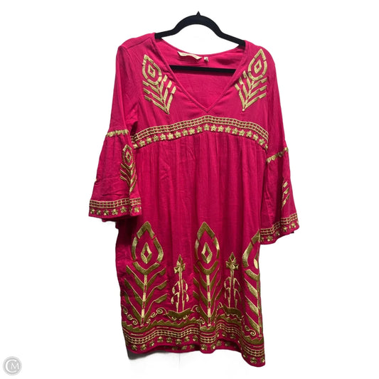 Dress Casual Short By Soft Surroundings In Gold & Pink, Size: Xs
