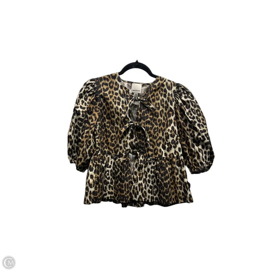 Top Short Sleeve By Industry In Black & Cream, Size: Xs