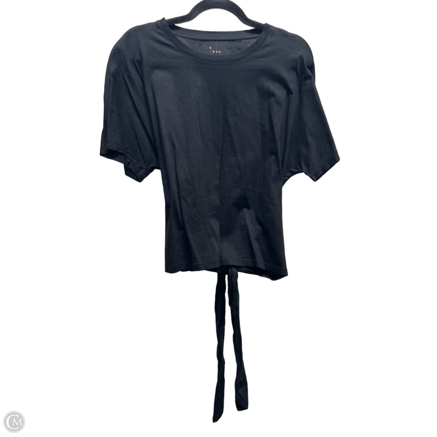 Top Short Sleeve By A New Day In Black, Size: L