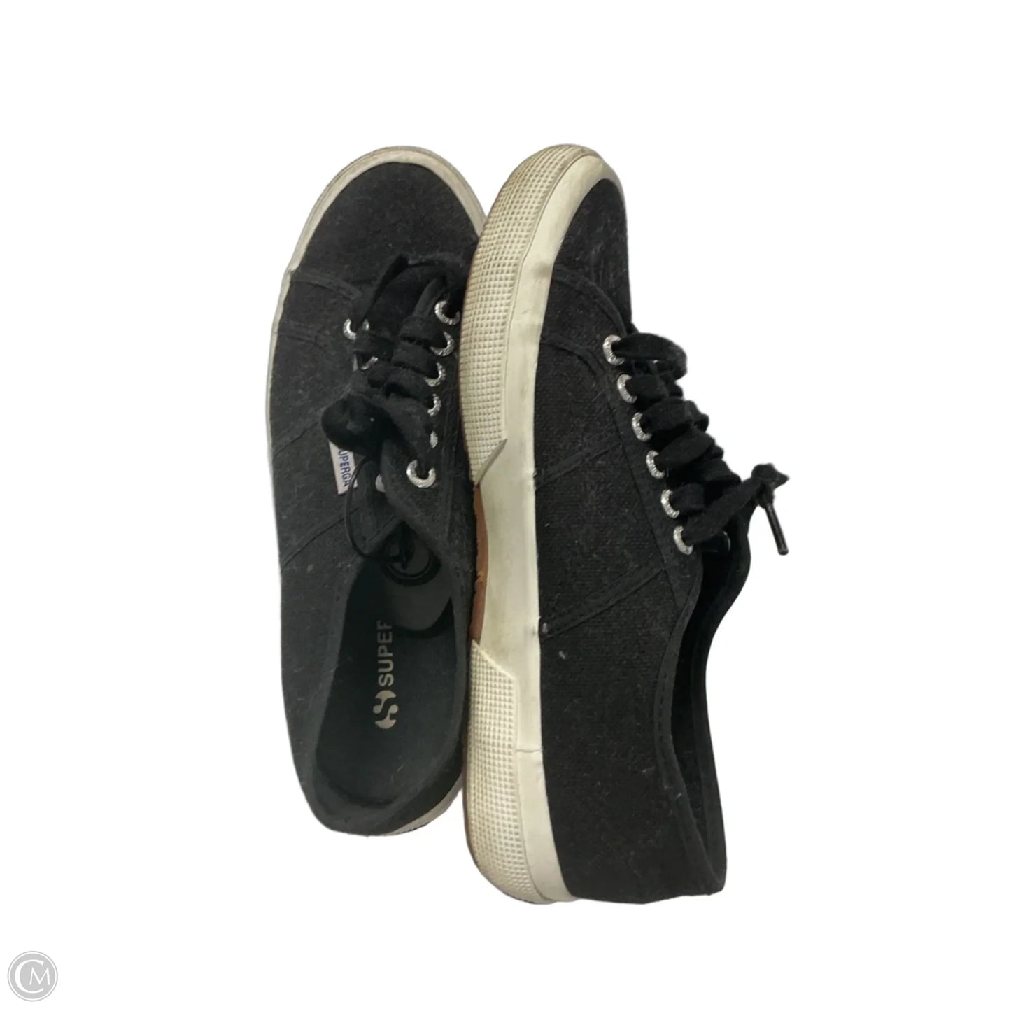 Shoes Sneakers By Superga In Black, Size: 9