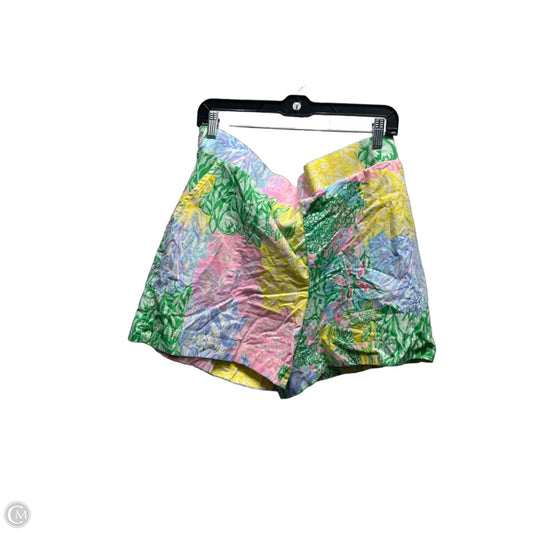 Shorts Designer By Lilly Pulitzer In Pink & Yellow, Size: Xl