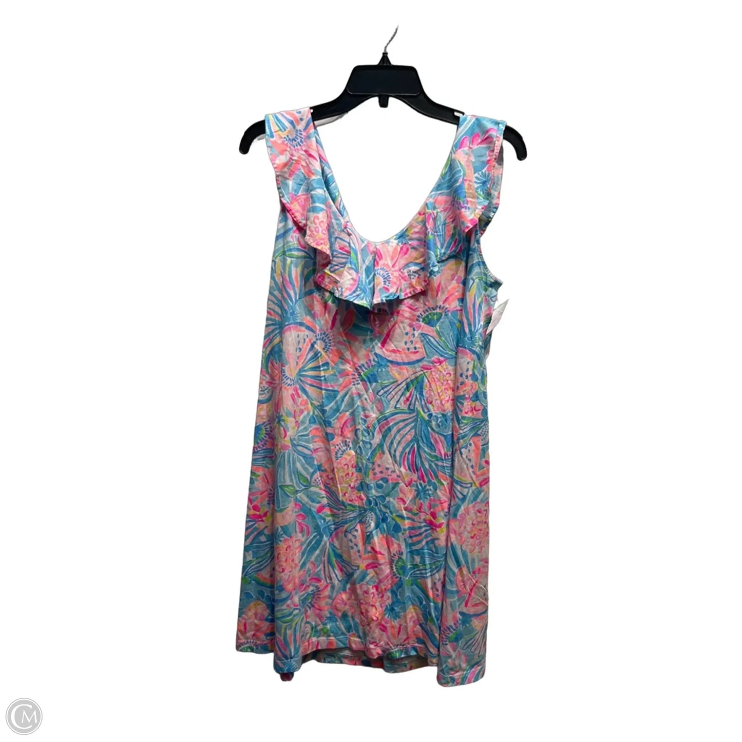 Dress Designer By Lilly Pulitzer In Blue & Pink, Size: L