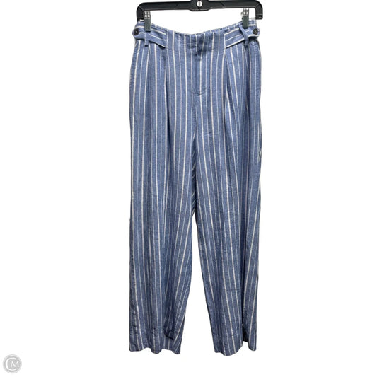 Pants Linen By Free Assembly In Blue & White, Size: Xs