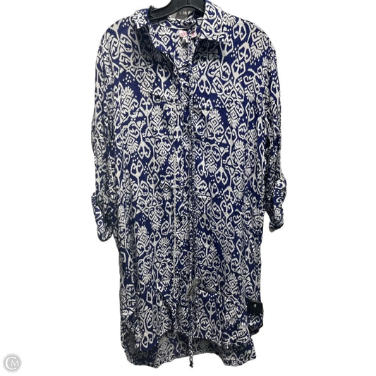 Swimwear Cover-up By CHACH In Blue & White, Size: M