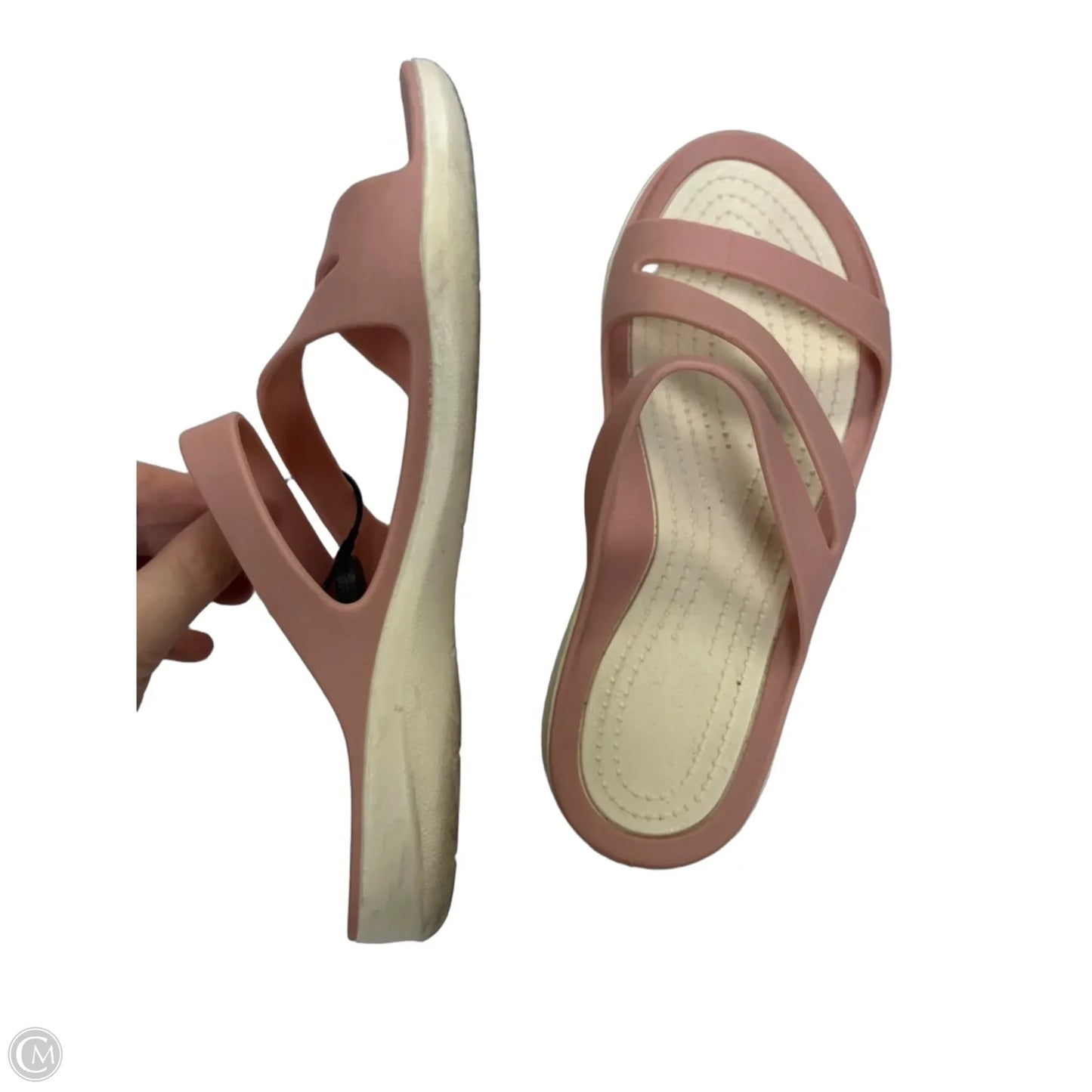 Sandals Flats By Clothes Mentor In Pink, Size: 7