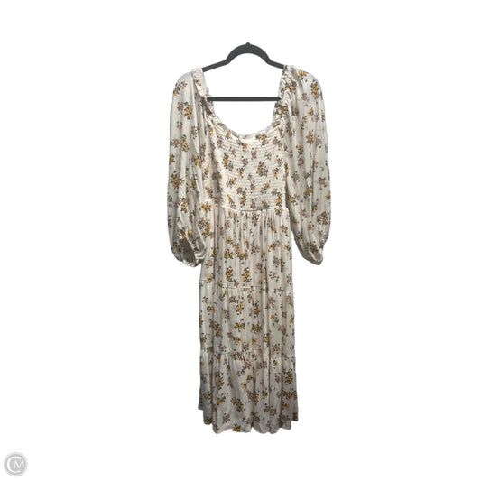Dress Casual Short By Torrid In Cream & Yellow, Size: 2x