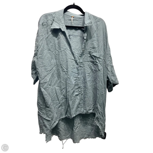 Top Short Sleeve By Free People In Blue, Size: L