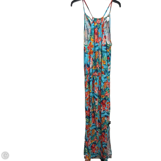 Dress Casual Maxi By Tommy Bahama In Blue & Orange, Size: L
