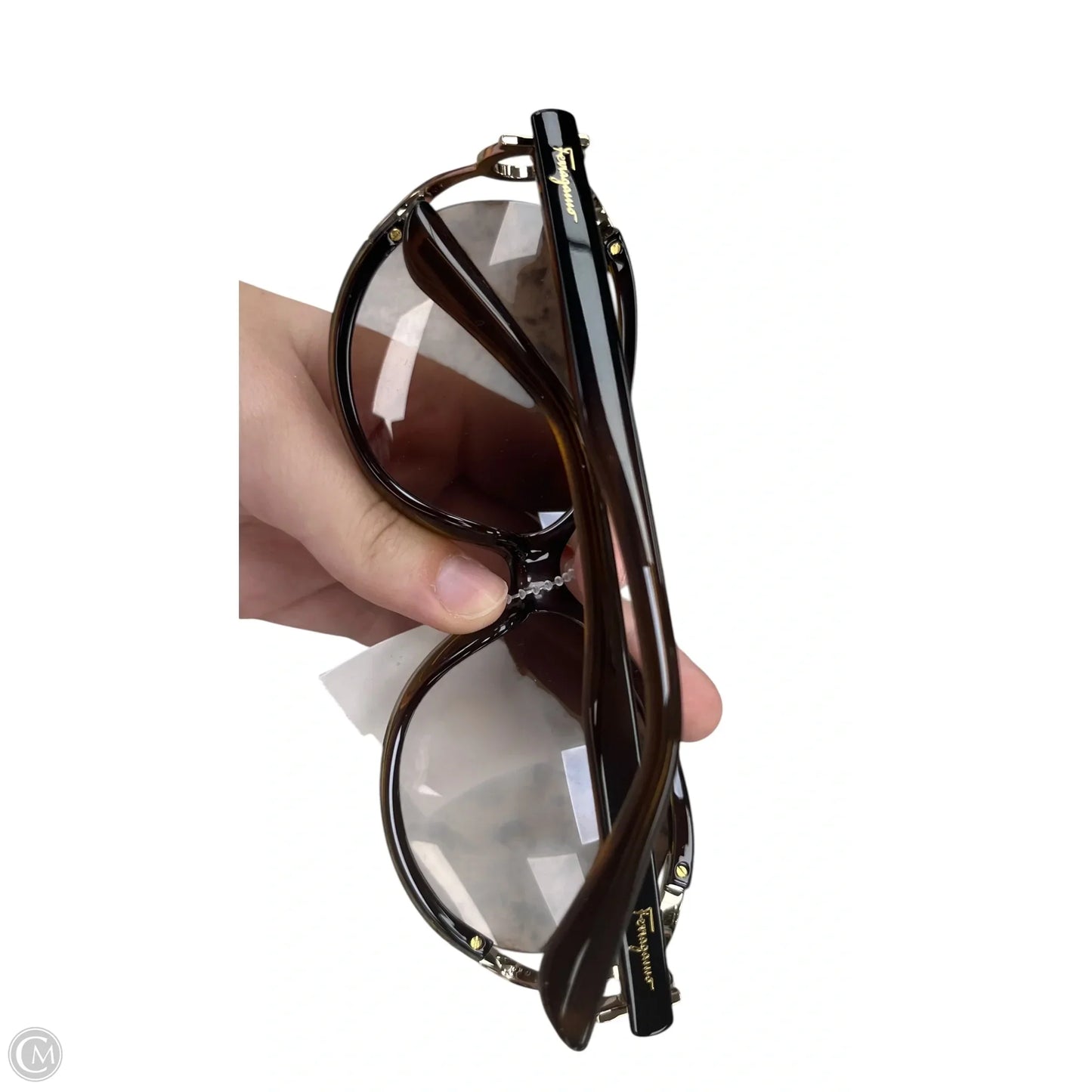 Sunglasses Luxury Designer By Ferragamo, Size: