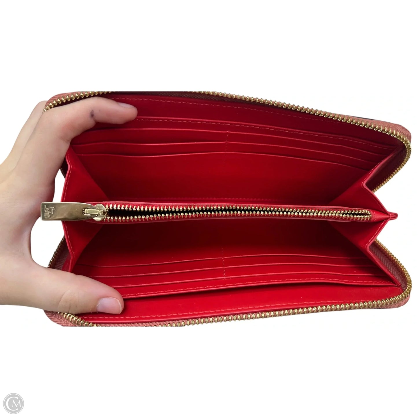 Wallet Luxury Designer By Christian Louboutin, Size: Large