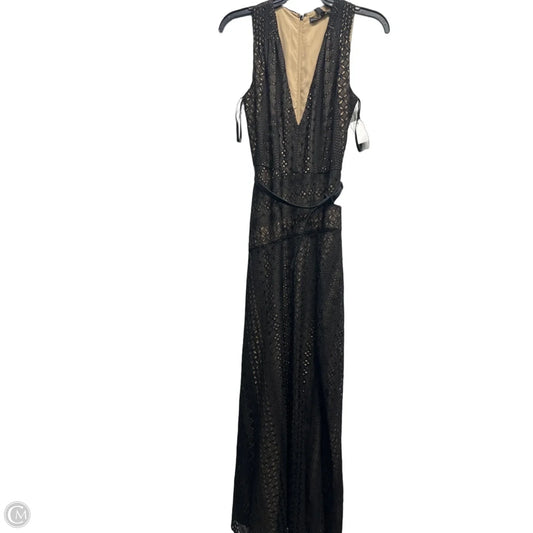Dress Party Long By White House Black Market In Black & Tan, Size: 0
