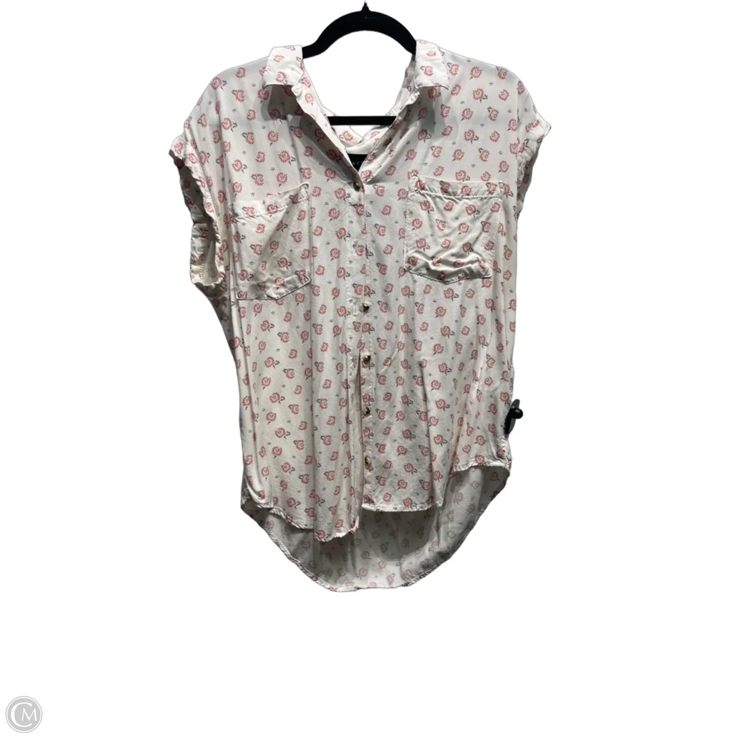 Top Short Sleeve By Jachs Girlfirend In Red & White, Size: Xl