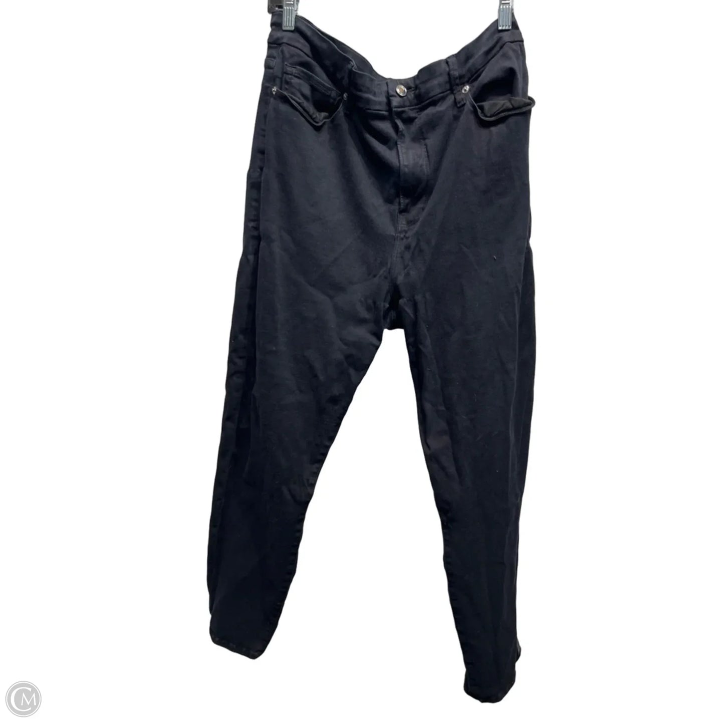 Jeans Skinny By Good American In Black Denim, Size: 18
