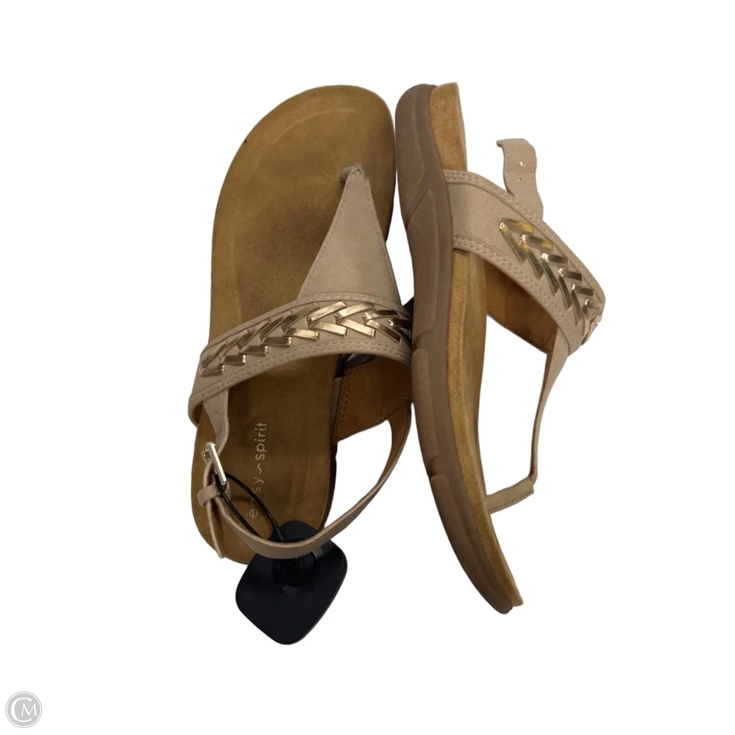 Sandals Flats By Easy Spirit In Tan, Size: 7.5