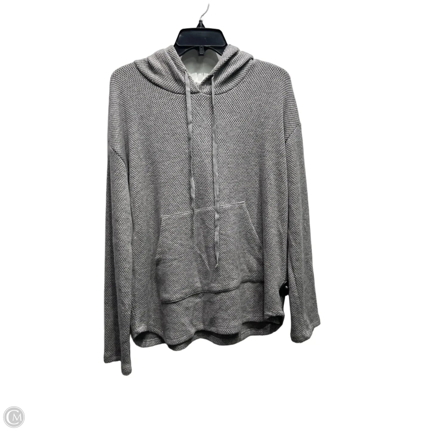 Sweatshirt Hoodie By Johnny Was In Grey, Size: S