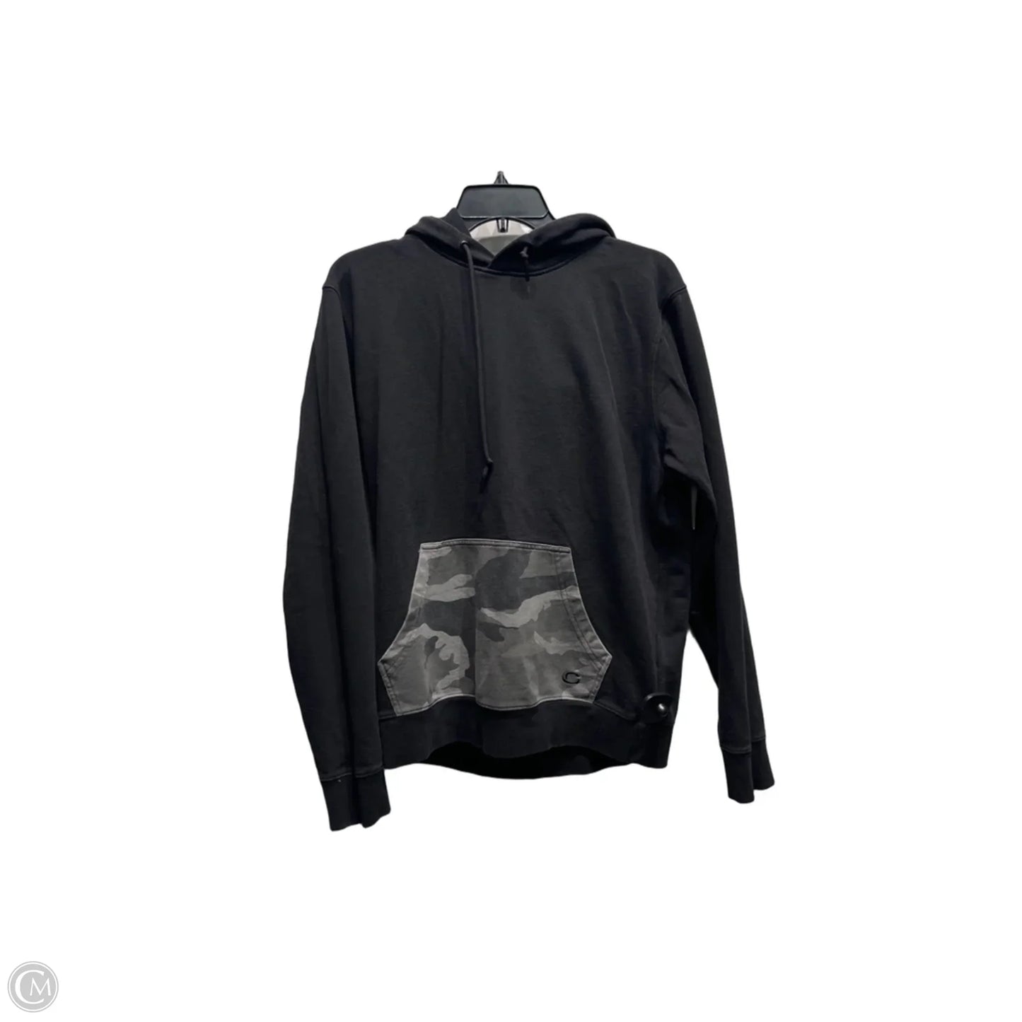 Sweatshirt Designer By Coach In Black & Grey, Size: M
