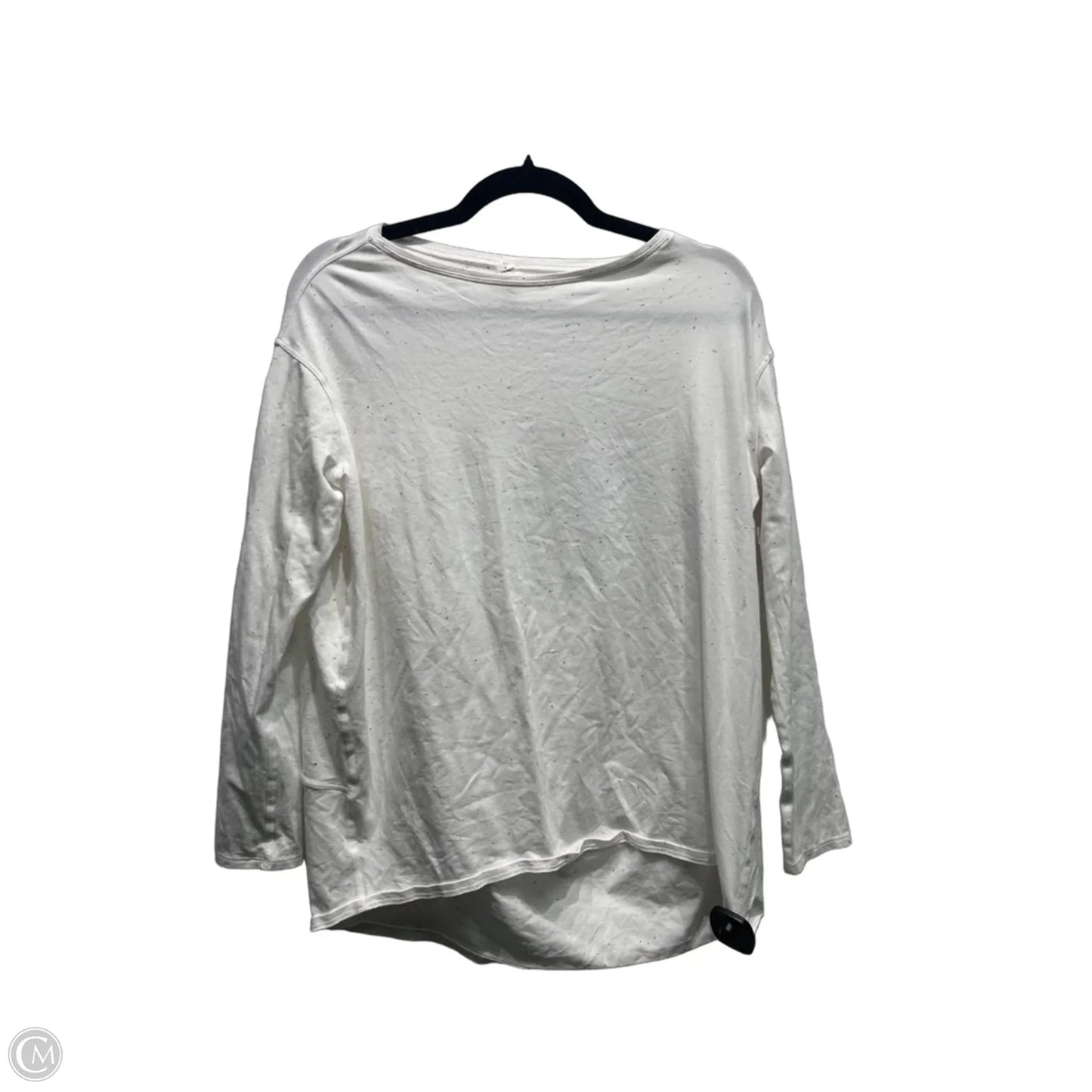 Athletic Top Long Sleeve Crewneck By Lululemon In White, Size: 6