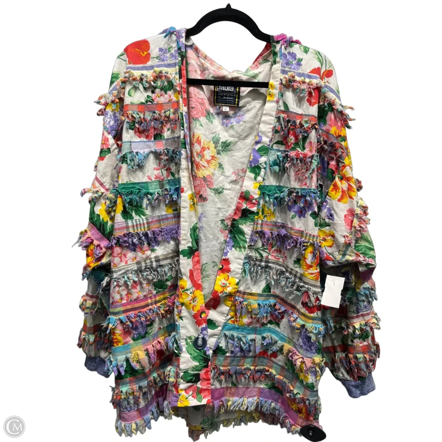 Jacket Other By PAULA SWEET In Blue & Green, Size: L
