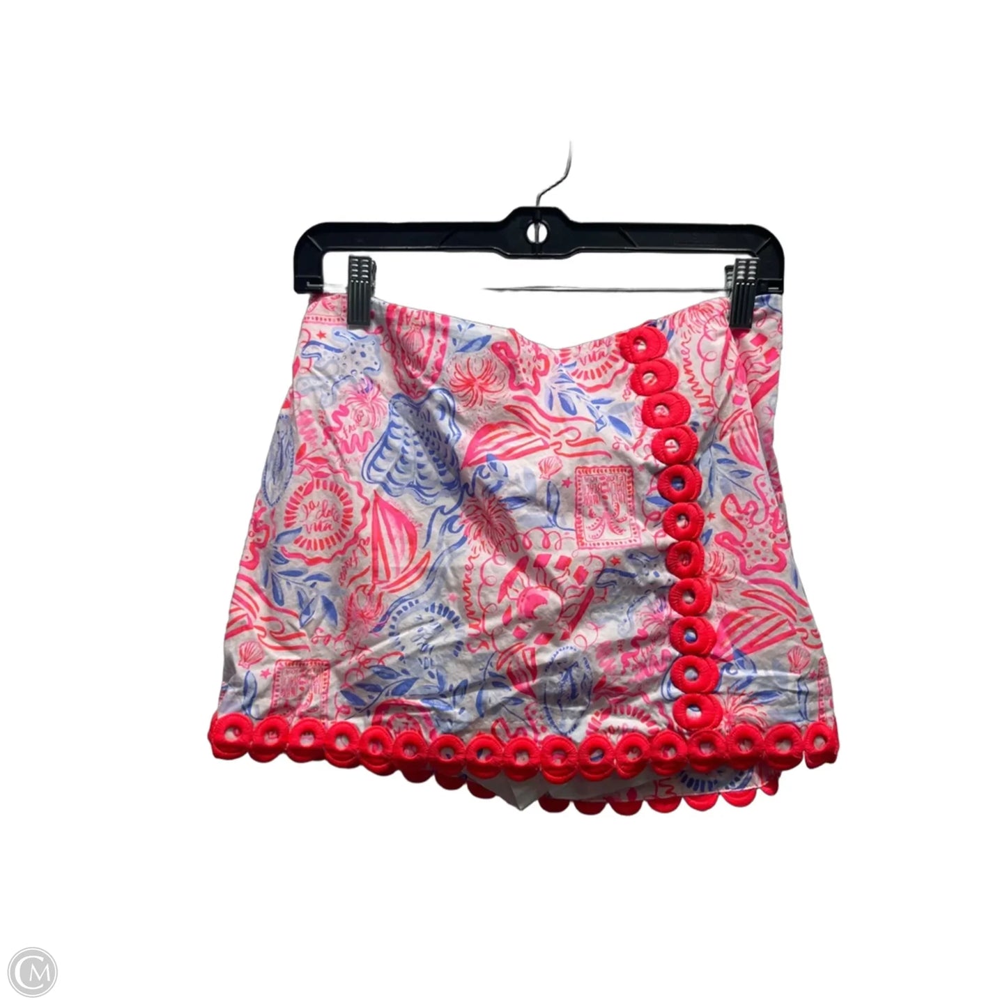 Skort Designer By Lilly Pulitzer In Blue & Pink, Size: 6