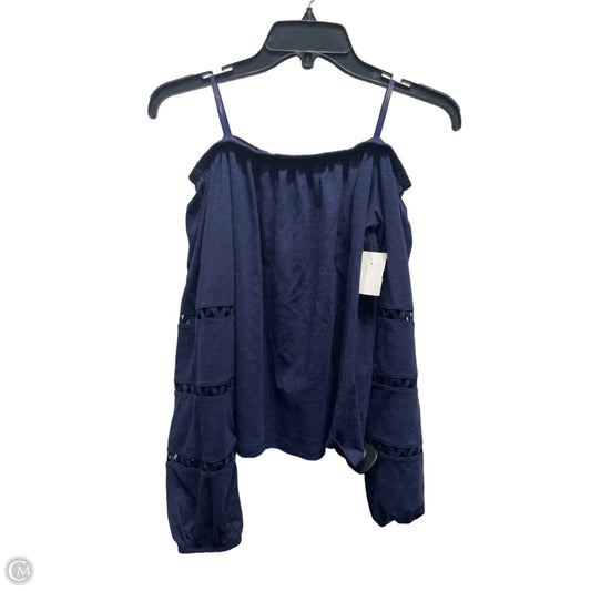 Top Long Sleeve Designer By Lilly Pulitzer In Navy, Size: Xxs
