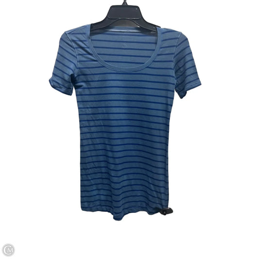 Athletic Top Short Sleeve By Lululemon In Blue, Size: Xl