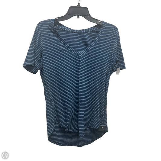 Athletic Top Short Sleeve By Lululemon In Blue, Size: M