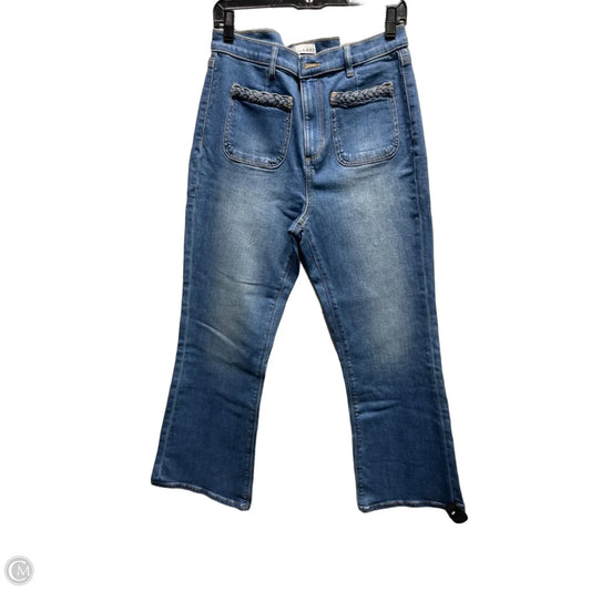 Jeans Cropped By Loft In Blue Denim, Size: 8