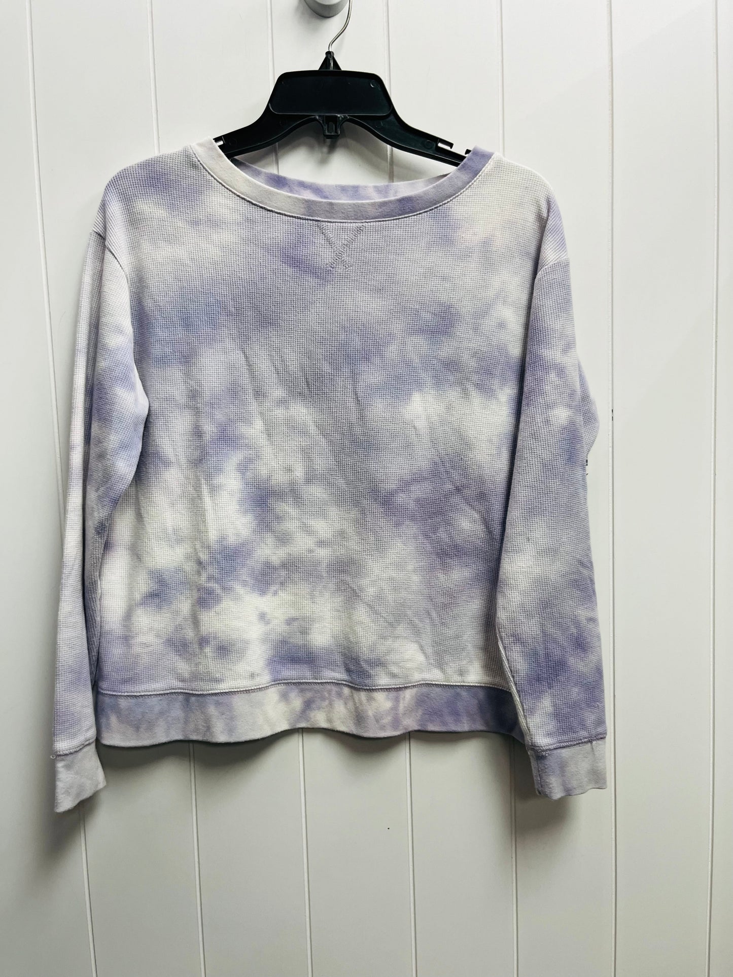 Top Long Sleeve By Splendid In Purple & White, Size: Xs