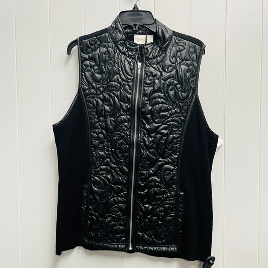 Black Vest Puffer & Quilted Chicos, Size Xl