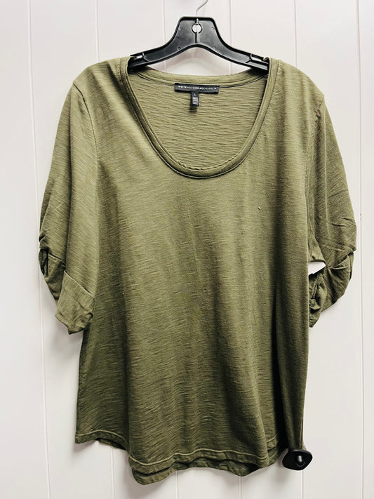 Top Short Sleeve By White House Black Market In Green, Size: L