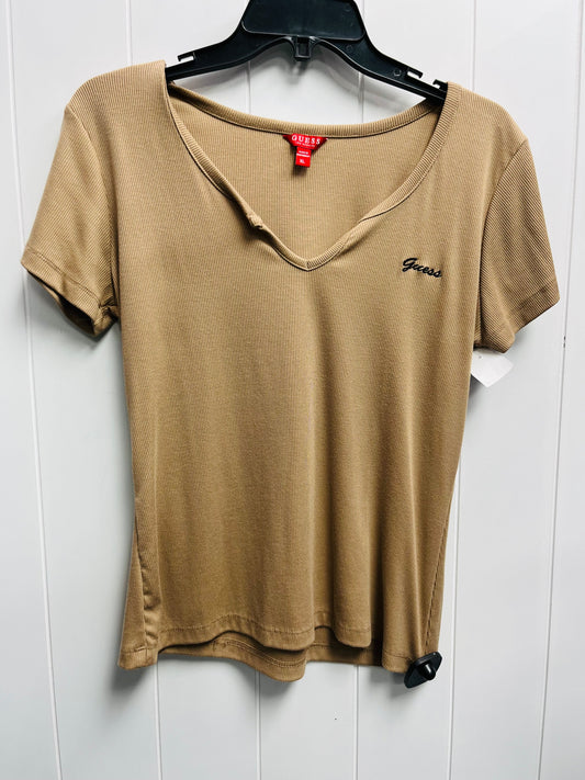 Top Short Sleeve Basic By Guess In Brown, Size: Xl