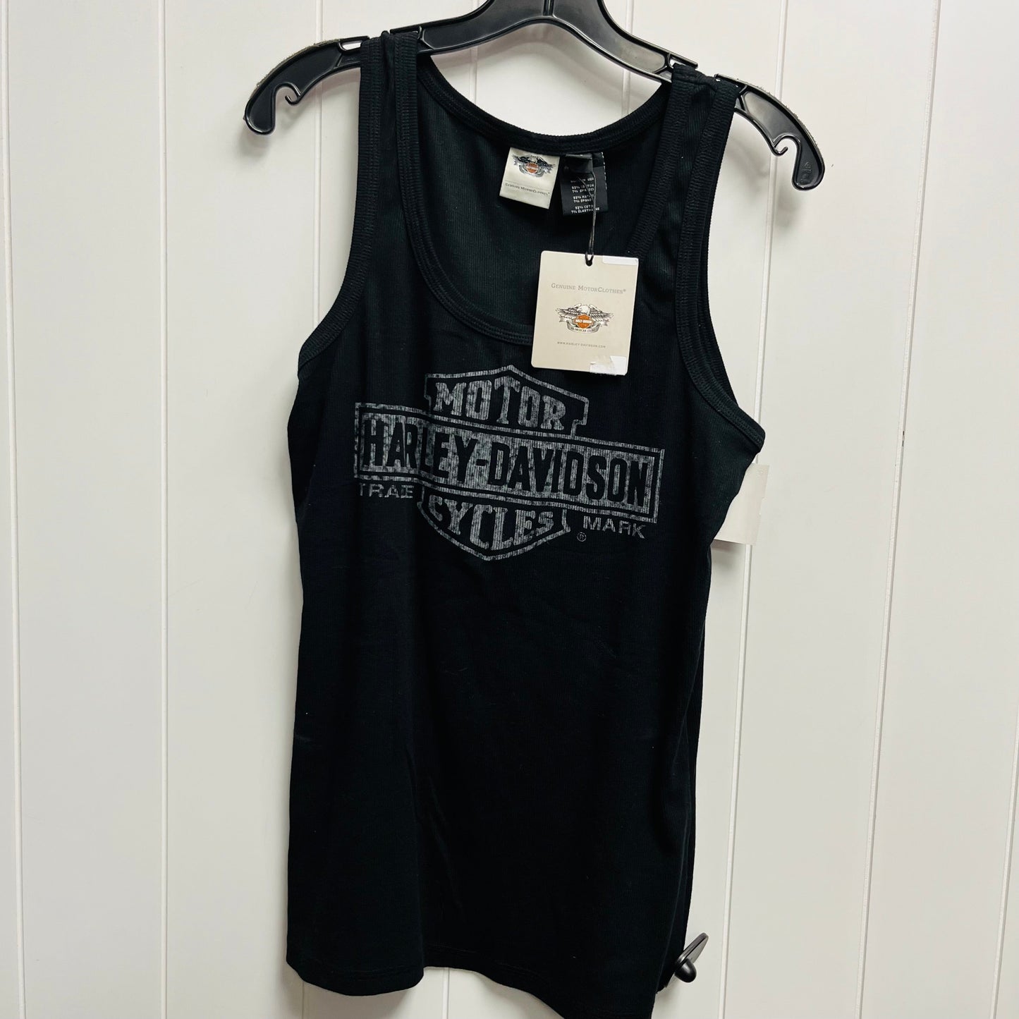 Black Top Sleeveless Harley Davidson, Size Xl