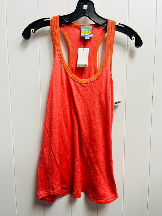 Orange Top Sleeveless C And C, Size Xs