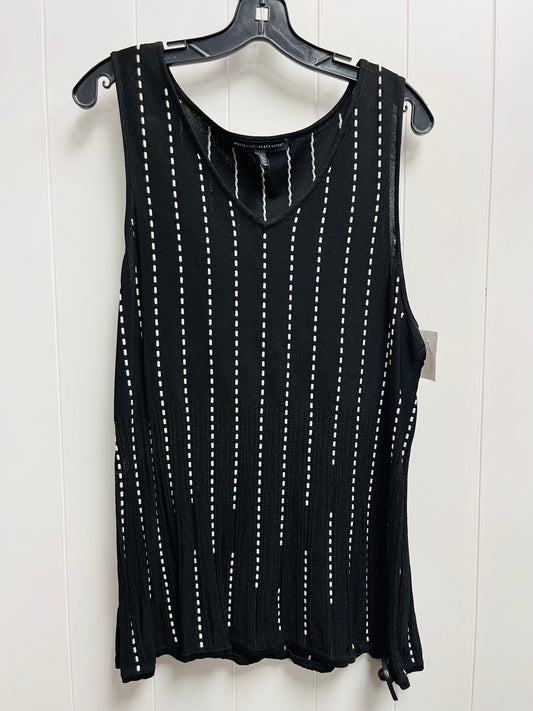 Black & White Top Sleeveless White House Black Market, Size 3x