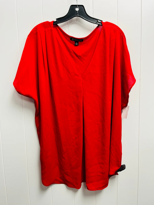 Red Top Short Sleeve Inc, Size 3x