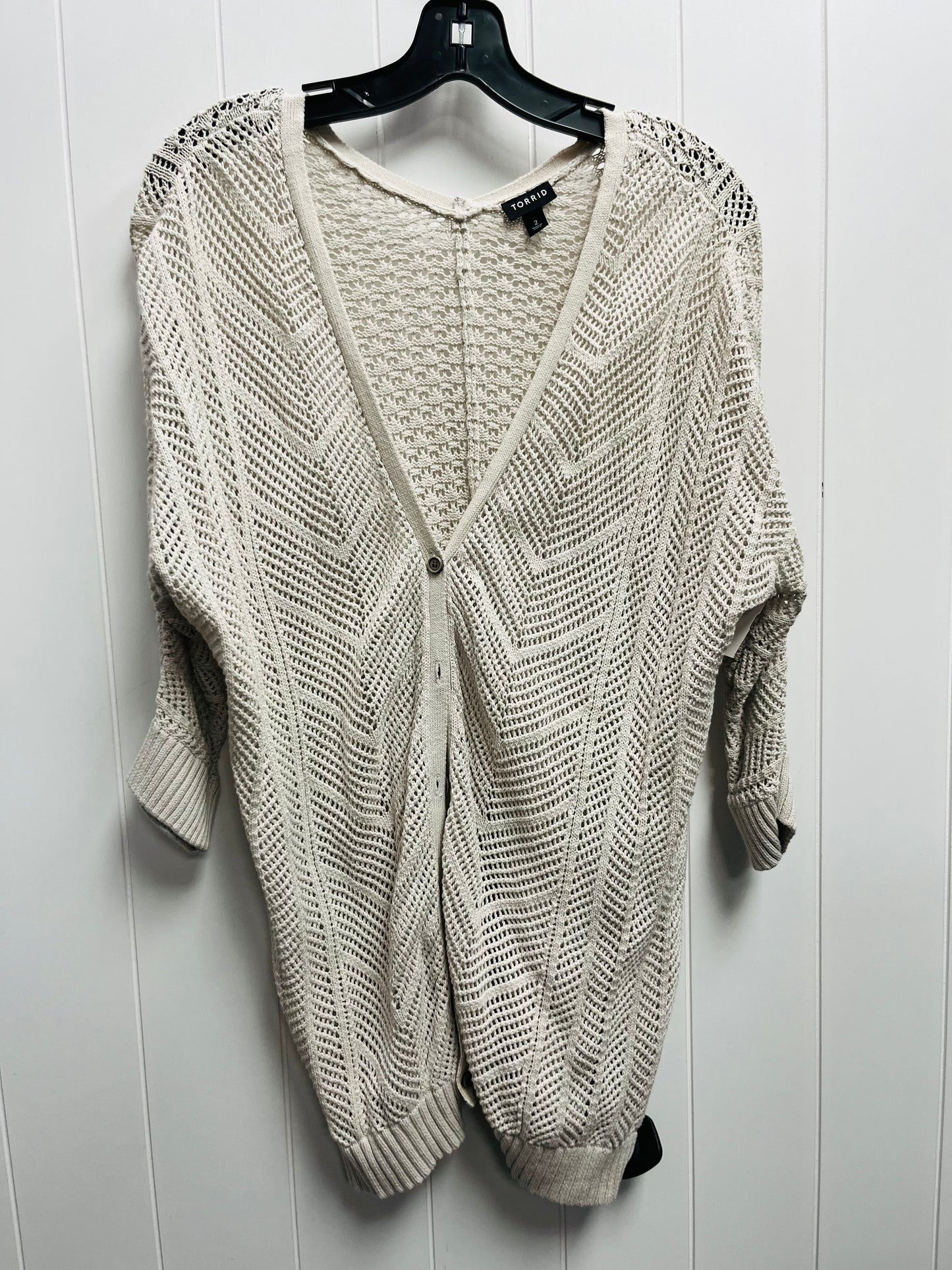 Cream Cardigan Torrid, Size 2x