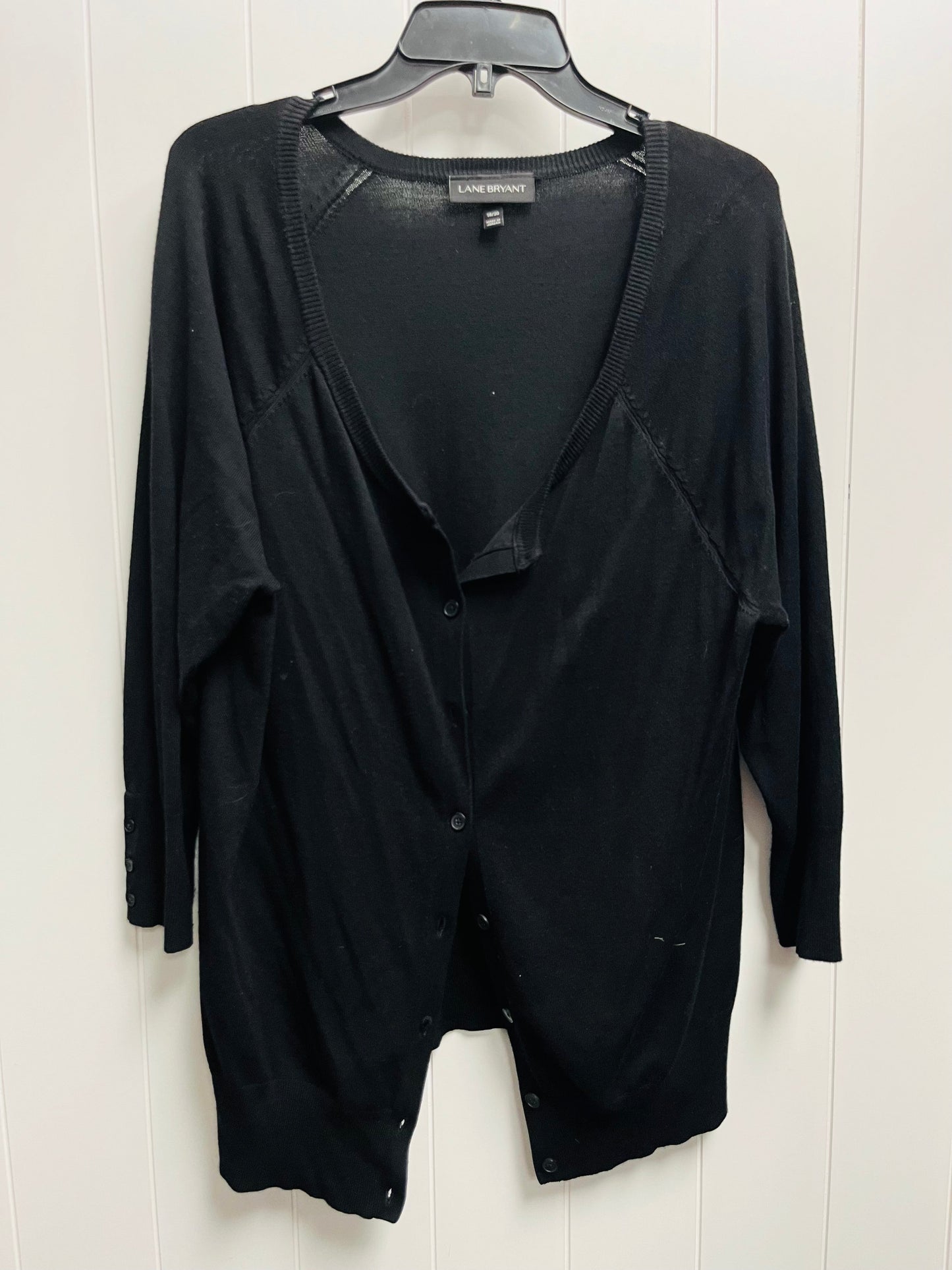 Black Sweater Cardigan Lane Bryant, Size 18