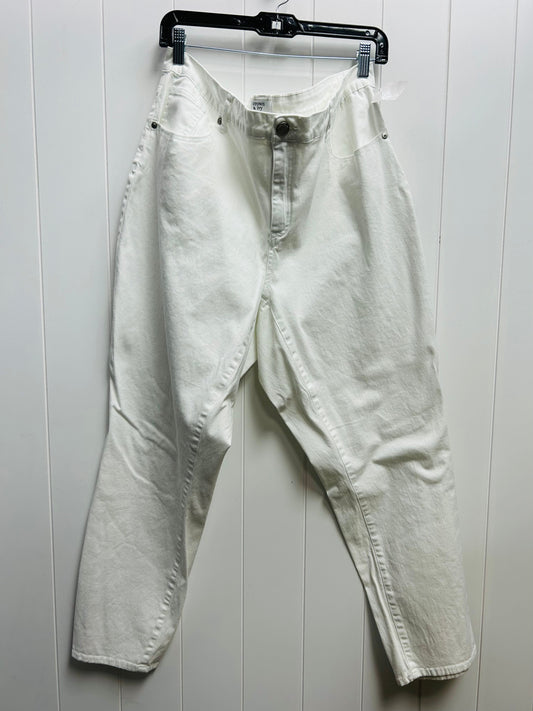 Jeans Straight By Crown And Ivy In White Denim, Size: 20