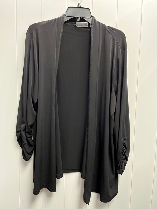 Cardigan By Susan Graver In Black, Size: Xl