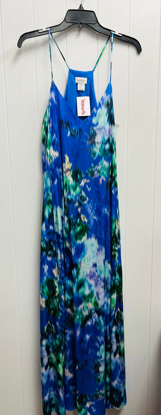 Dress Casual Maxi By Nicole Miller In Blue & Green, Size: Xl