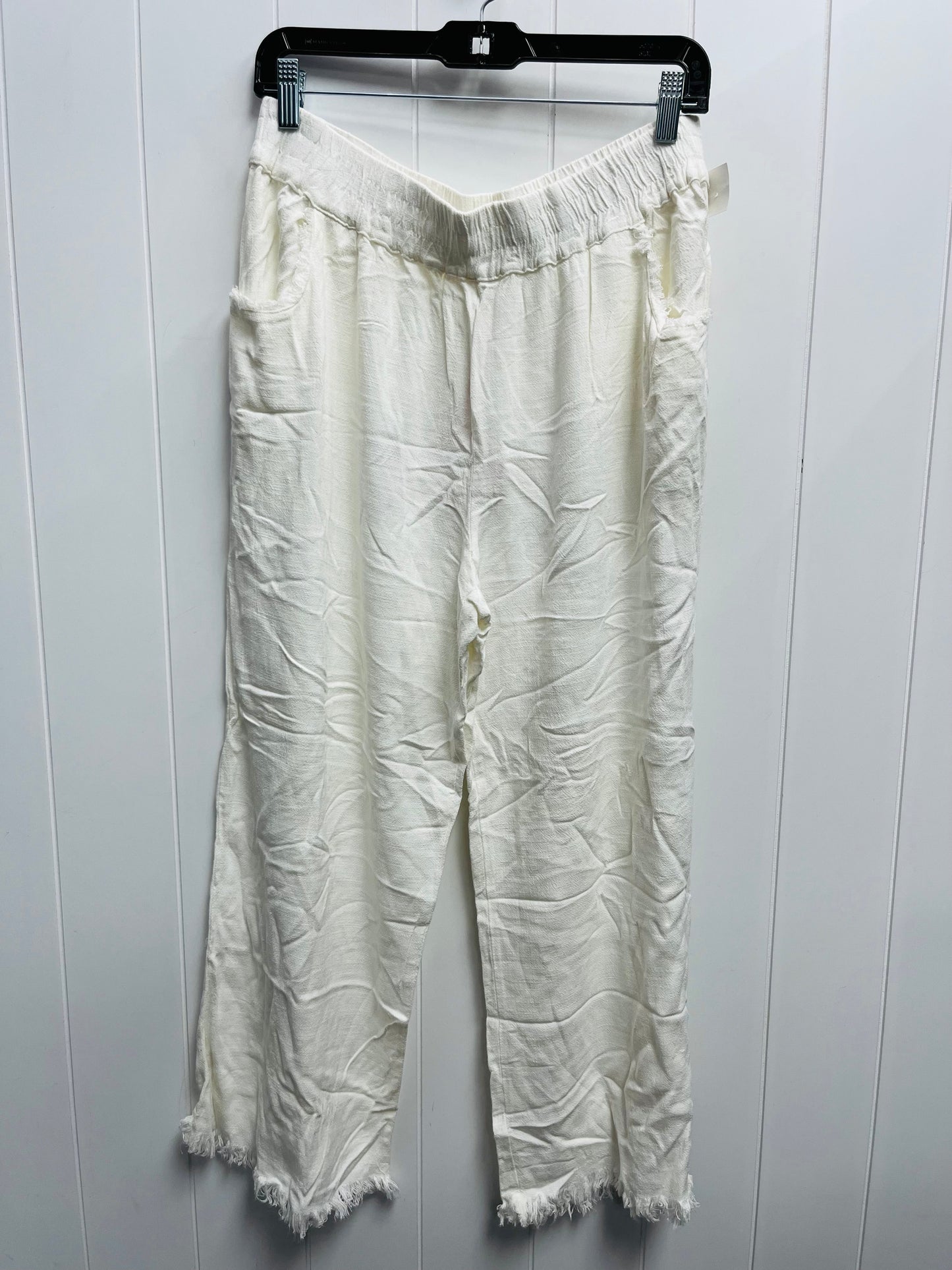 Pants Wide Leg By Umgee In White, Size: L