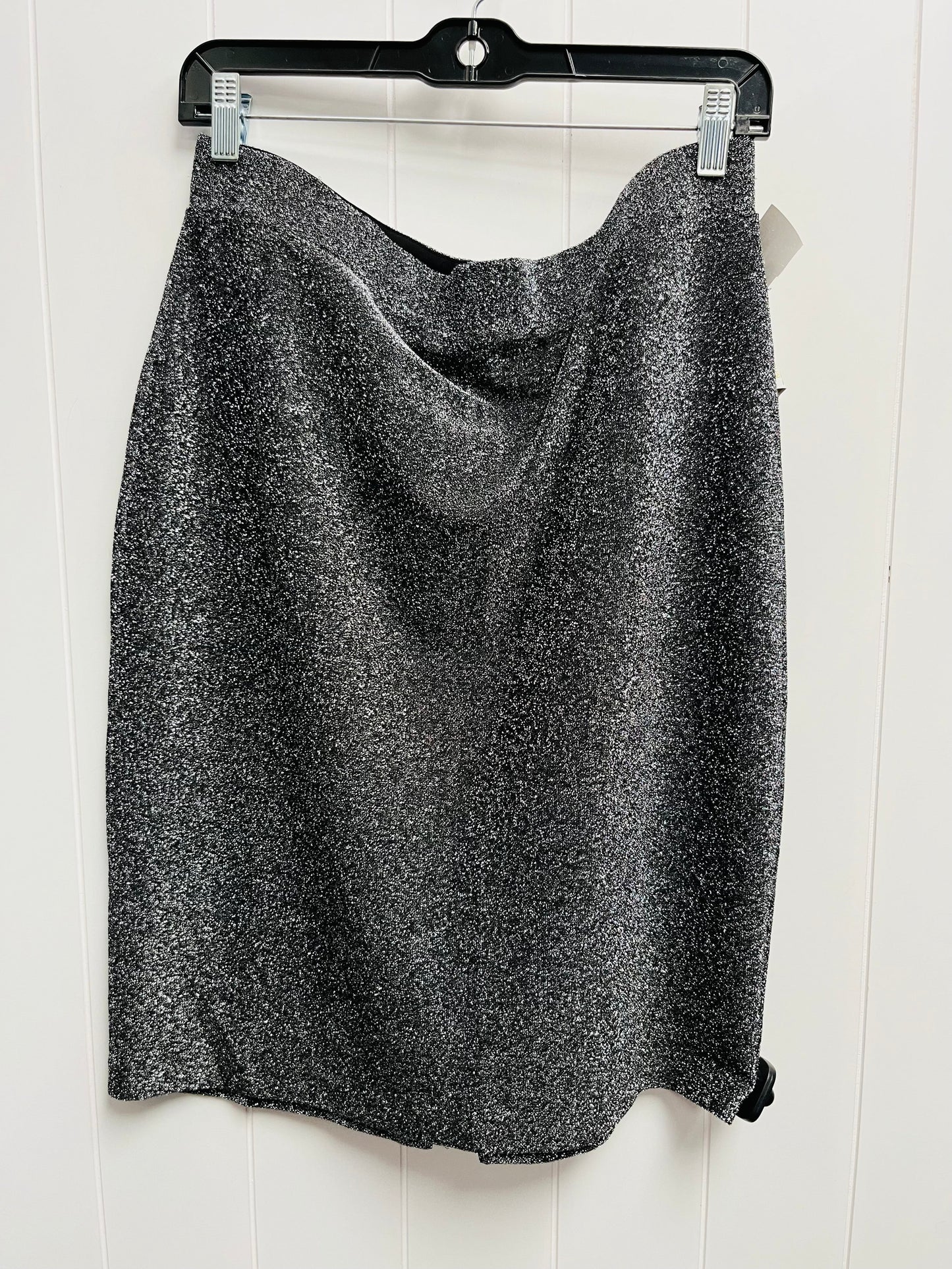 Skirt Mini & Short By Michael By Michael Kors In Black & Silver, Size: L