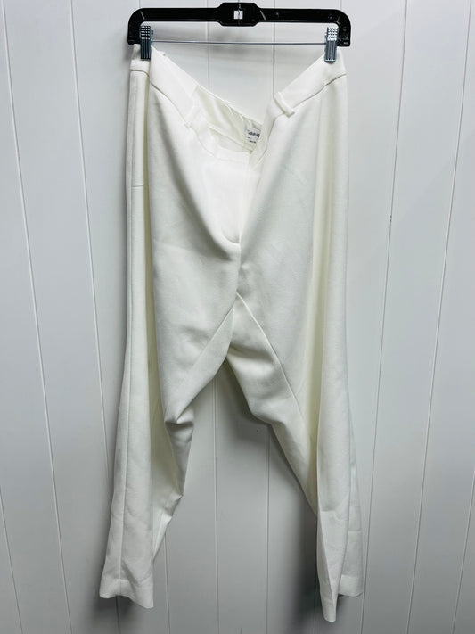 Pants Dress By Calvin Klein In White, Size: 16