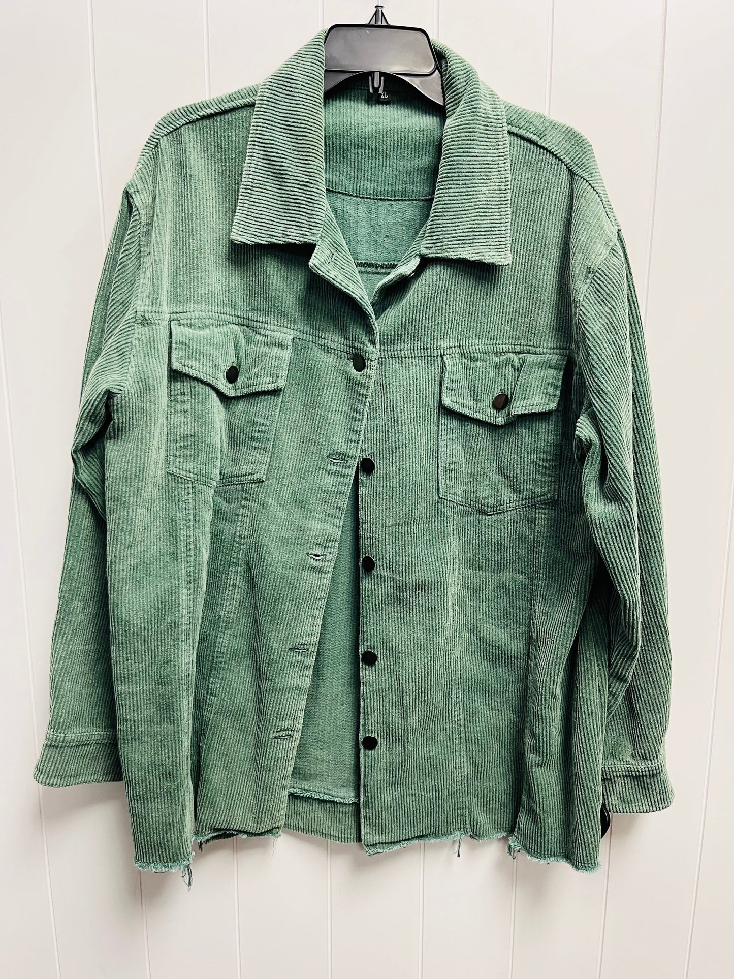 Jacket Shirt By Amazon Essentials In Green, Size: Xl