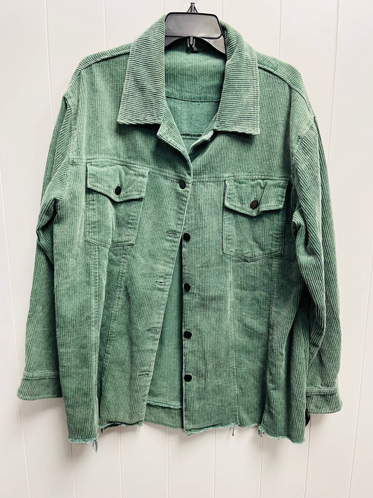 Jacket Shirt By Amazon Essentials In Green, Size: Xl